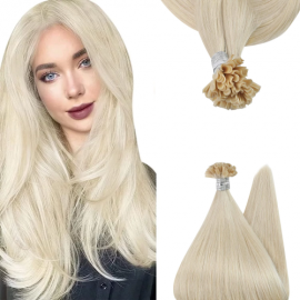 U Tip Pre Bonded Hair Extension Remy Platin